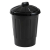 BLACK PLASTIC DUSTBIN 80ltr C/W LID BLACK PLASTIC DUSTBIN 80ltr C/W LID