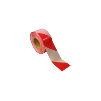70mm x 500mtr     RED &  WHITE BARRIER TAPE