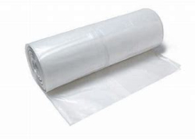 1m OPENING TO 4m x 25m   1000g CLEAR BUILDERS ROLL