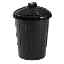 BLACK PLASTIC DUSTBIN    80ltr C/W LID BLACK PLASTIC DUSTBIN    80ltr C/W LID