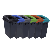 105211     BUDDY RECYCLING BIN C/W BLACK OPEN LID 60ltr 105211     BUDDY RECYCLING BIN C/W BLACK OPEN LID 60ltr