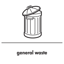 GENERAL WASTE    WHITE STICKER GENERAL WASTE    WHITE STICKER