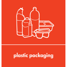 PLASTIC PACKAGING RED  STICKER PLASTIC PACKAGING RED  STICKER