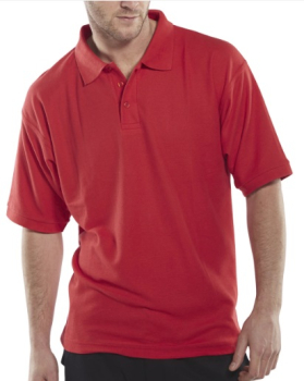 CLPKSRES  CLICK RED POLO SHIRT SMALL