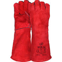 G/WGR-16 16inch CAT 2 RED LEATHER WELDERS GAUNTLETS G/WGR-16 16inch CAT 2 RED LEATHER WELDERS GAUNTLETS