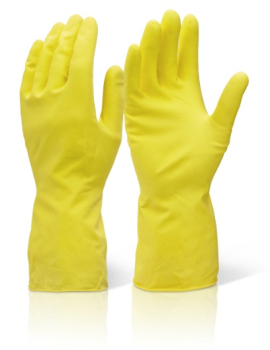 GR01   HOUSEHOLD RUBBER GLOVES YELLOW LARGE