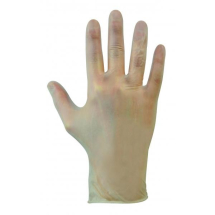 DISPOSABLE POWDERFREE    CLEAR VINYL GLOVES SMALL (100bx)