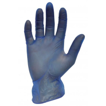 DISPOSABLE POWDERFREE     BLUE VINYL GLOVES XL (100bx)