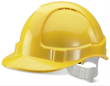 YELLOW    VENTED SAFETY HELMET