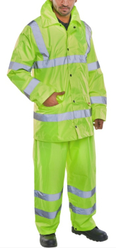 TS8SYS YELLOW HI-VIS SUIT SMALL (JACKET & TROUSERS)