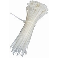 140mm x 3.6mm    NATURAL CABLE TIES (100pk)