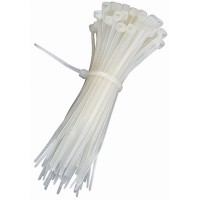 200mm x 3.6mm    NATURAL CABLE TIES (100pk)