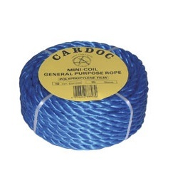220m x 6mm  BLUE POLYPROP ROPE