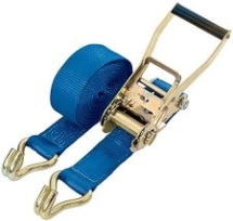 50mm x 10mtr   BLUE LOADBINDER RATCHET STRAPS 5000kg CAPACITY