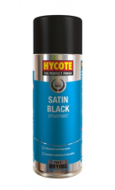 XUK0271     HYCOTE SATIN BLACK SPRAY 400ml