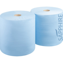 BMR2804002    400mtr BLUE 2PLY WIPING ROLL