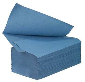 19471ACO     V-FOLD BLUE  1PLY HAND TOWELS (INTERLEAF)