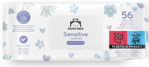 MAMA BEAR  SENSITIVE UNSCENTED BABY WIPES (18pks-56)