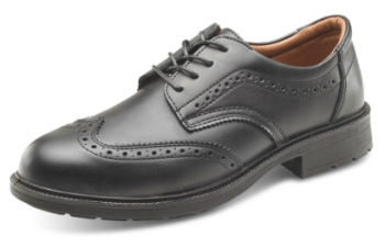 SW201106 BLACK BROGUE MANAGERS SAFETY SHOE SIZE 6