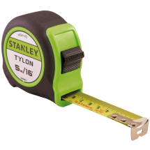 STANLEY   5m/16ft HI-VIS TYLON TAPE MEASURE STANLEY   5m/16ft HI-VIS TYLON TAPE MEASURE