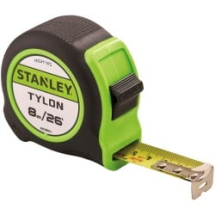 STANLEY   8m/26ft HI-VIS TYLON TAPE MEASURE STANLEY   8m/26ft HI-VIS TYLON TAPE MEASURE