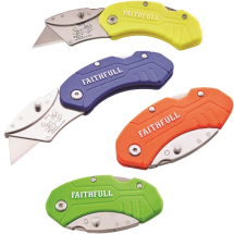 FAITHFULL H/VS FOLDING UTILITY KNIFE C/W BLADE LOCK FAITHFULL H/VS FOLDING UTILITY KNIFE C/W BLADE LOCK